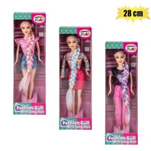 Perfect Play Fashion Doll with Extra Long Hair 28cm