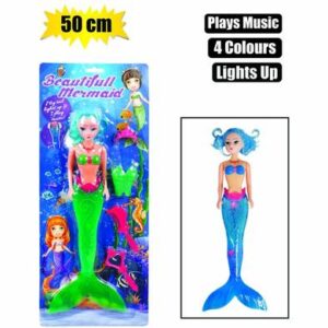 Mermaid Light Up Tail & Music 50cm Doll