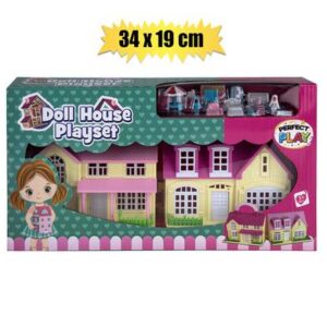 Perfect Play Doll House with Acc 34 x 19cm Play Set
