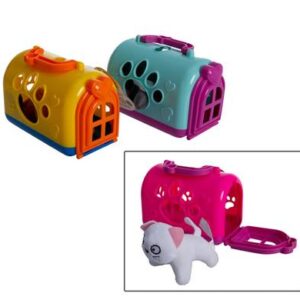 Pet Mini Plush in Carrier Play Set – Assorted