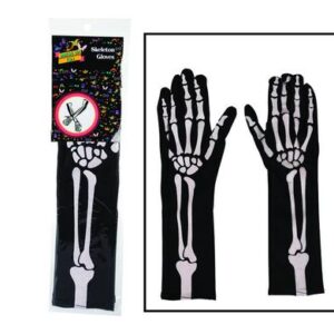 Access Gloves Skeleton Long (Dress-Up)