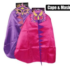 Cape & Mask Dinosaur Girl (Dress-Up)