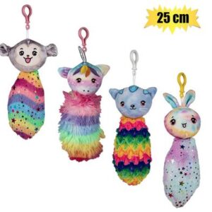 Besties Plush Animal with Rainbow Big Tail 25cm