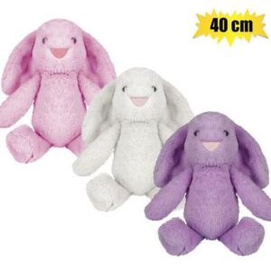 Besties Plush Bunny Flappy Ears & Pink Nose 40cm