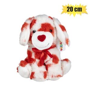 Besties Plush Love Dog with Heart Pattern 20cm