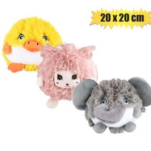 Besties Plush Ball Fluffy Animal 20 x 20cm