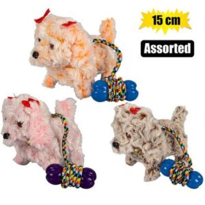 Besties Plush Dog Walking Battery-operated 15cm – Assorted