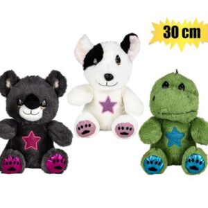 Besties Plush Animal with Glitter Eyes & Feet 30cm