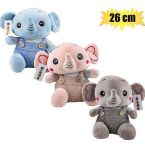 Plush Wild Elephant with Suspenders 26cm