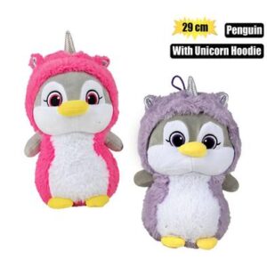 Besties Plush Penguin with Unicorn Hoodie 29cm