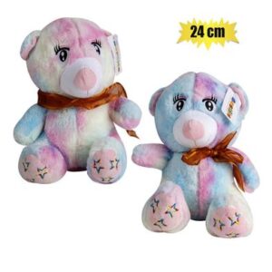 Besties Plush Bear Pastel with Animated Eyes 24cm