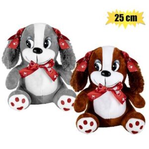 Besties Plush Dog with Long Ears & Ribbons 25cm