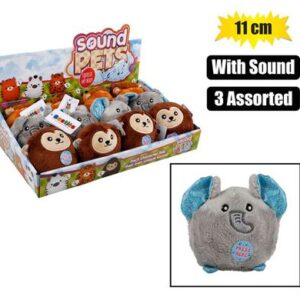 Besties Plush Animal Wild Balls with Sound 11cm