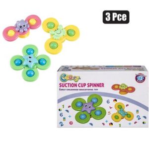 Cooey Baby Toy Educational Suction Spinner 3-piece