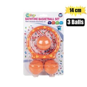 Cooey Baby Bath Basketball Hoop 14cm & 3 Balls