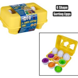Growing Minds Baby Mix & Match Shape Sorting Eggs