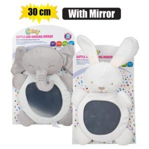 Cooey Baby Plush Rattle Hanging Mirror Toy