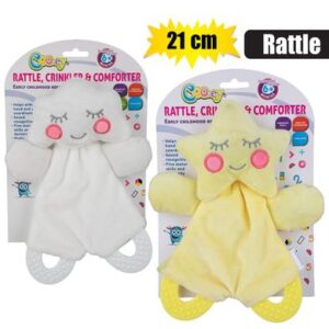 Cooey Baby Plush Rattle Comforter & Crinkle