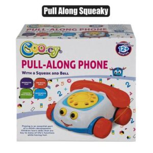 Cooey Baby Toy Pull Along Phone with Squeak 17cm