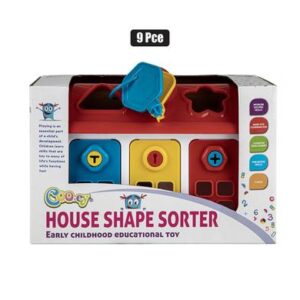 Cooey Baby Toy Educational House Shape Sorter 9-piece