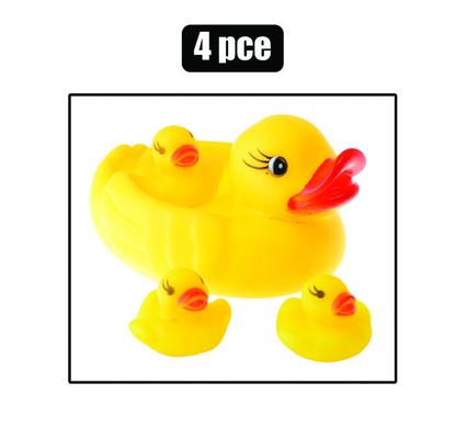 Cooey Baby Vinyl Duck Mom & Baby Set, 4-piece