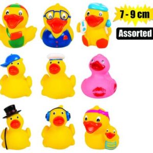 Cooey Baby Vinyl Themed Duck 7-9cm, Assorted