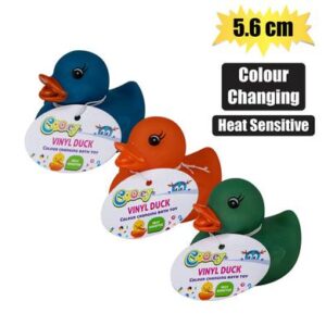 Cooey Baby Vinyl Themed Duck 5.6cm, Colourchan