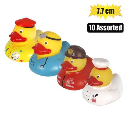 Cooey Baby Vinyl Themed Duck 7.7cm, Assorted