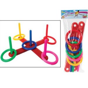 Sport Game Throw Ring Set with 5 Rings