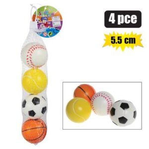 Ball Set Sport Style 5.5cm 4-piece