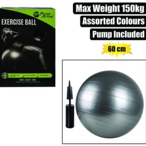 Pulse Active Fitness Ball Yoga 60cm – Assorted