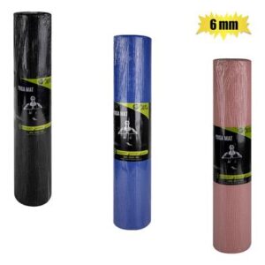 Pulse Active Fitness Yoga Mat 6mm PVC Assorted