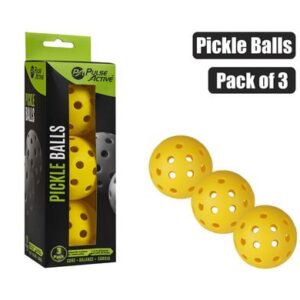 Pulse Active Pickleball 7.2cm Balls Pack of 3