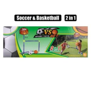 Sport Game 2 in 1 Soccer & Hoop Set