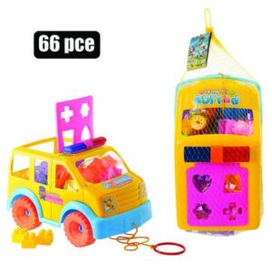 Building Blocks Storage 66-piece Car Police