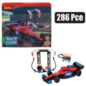 Building Blocks Cogo Racing Car 286-piece