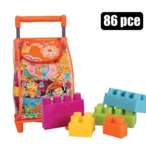 Building Blocks Storage 86-piece Trolley Bag