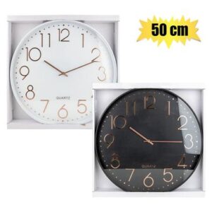 Clock Wall Plastic Round 50cm Elegant Design