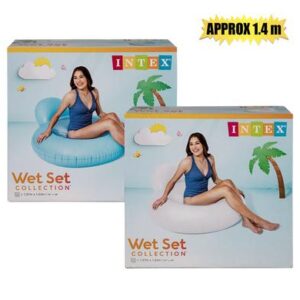 Intex Lounger 137 x 122cm Pillow-back