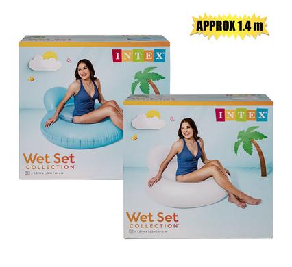 Intex Lounger 137 x 122cm Pillow-back