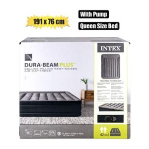 Intex Air-bed D/b P/rest Delux Qn with Pump