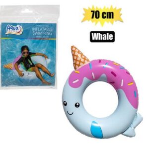 Aquanautics Swim Ring Donut Whale 70cm