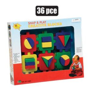 Educational Blocks 36-piece Snap & Play