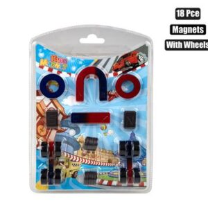 Educational Magnets with Wheels 18 Piece