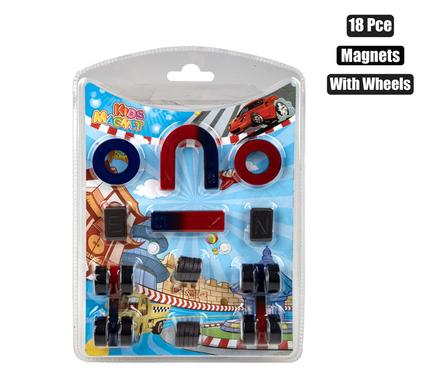 Educational Magnets with Wheels 18 Piece