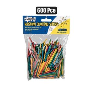 Growing Minds Educational Wood Counting Sticks 600-piece 2 x 4.8mm