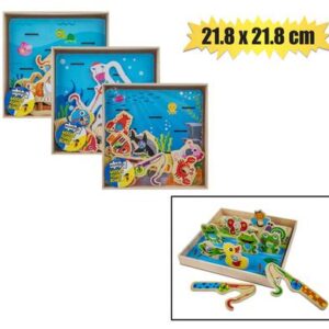 Growing Minds Educational Wood Fishing Game 21.8 x 21.8cm