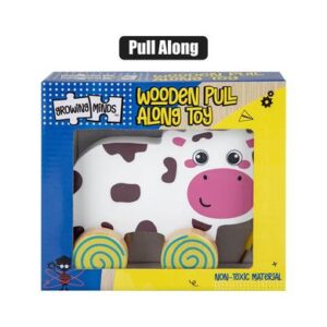 Growing Minds Educational Wood Pull Along Animal