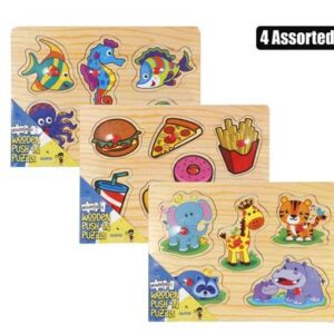 Growing Minds Educational Push-in Board Wooden Assorted