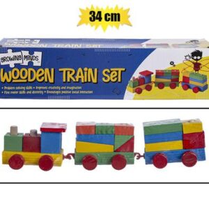 Growing Minds Educational Toy Wooden Train 34cm